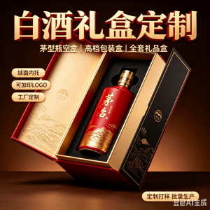 工厂批发定制白酒包装盒高档空盒白酒茅型瓶空瓶包装礼盒白酒包装全套礼品包装盒